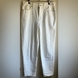Madewell White Straight Jeans Classic Style
